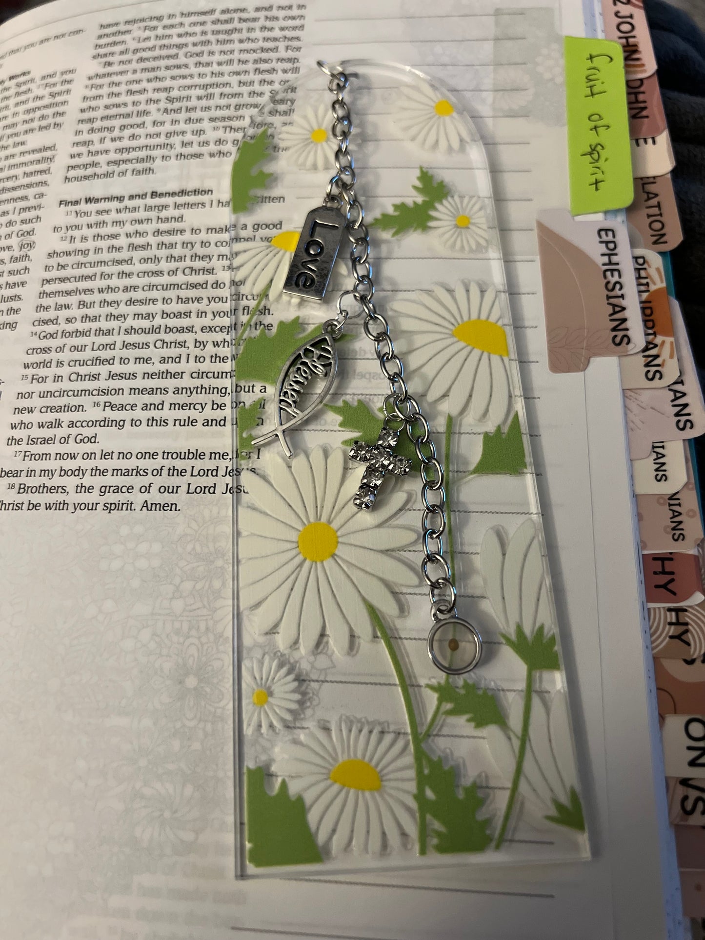 Faith Charm Bookmark